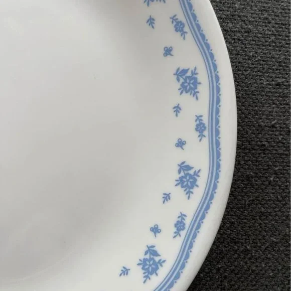 Dinner Plate Corelle Patterns A To Z Vintage Corelle Blue Floral